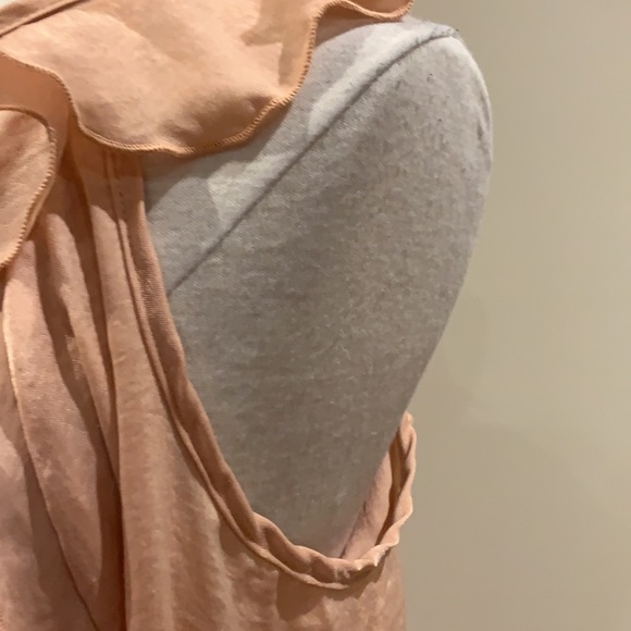 Blush/salmon colours blouse cold shoulder size M - Picture 3 of 8